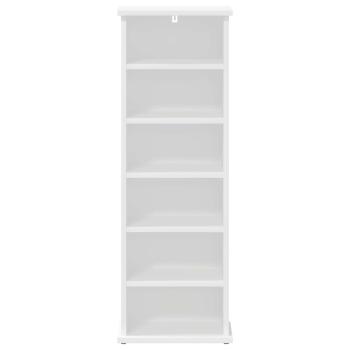CD Regal Weiß 60 x 17 x 92 cm Holzwerkstoff