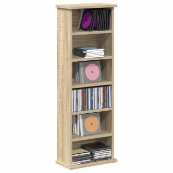 CD Regal Sonoma-Eiche 60 x 17 x 92 cm Holzwerkstoff
