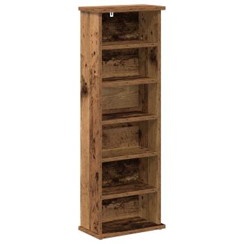 CD Regal 2 Stk. Altholz 60 x 17 x 92 cm Holzwerkstoff
