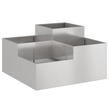 Gartenblumentopf Rostig 80 x 80 x 48 cm Wetterfeststahl