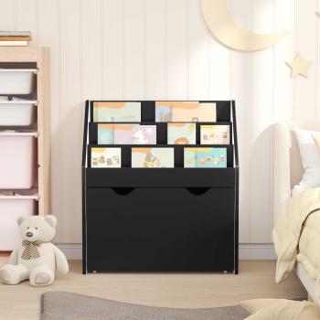 Kinderregal Schwarz 60 x 29,5 x 69 cm Holzwerkstoff