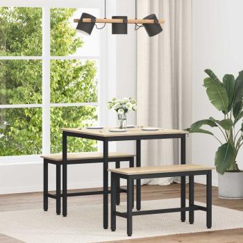ARDEBO.de - Esstische 80 x 80 x 75 cm Holzwerkstoff Sonoma-Eiche