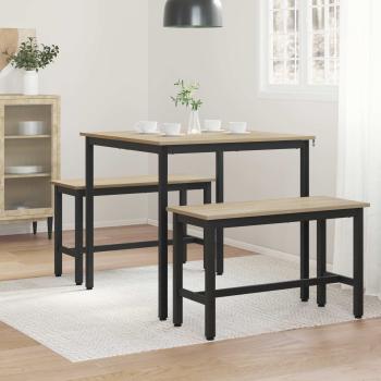 Esstische 80 x 80 x 75 cm Holzwerkstoff Sonoma-Eiche