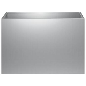 Garten-Pflanzgefäß Silber 50 x 40 x 40 cm Verzinkter Stahl