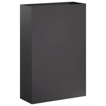 Garten-Pflanzgefäß 2 stk. Schwarz 50 x 20 x 75 cm
