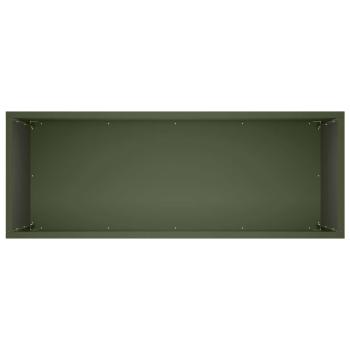 Garten-Pflanzgefäß 2 stk. Olivgrün 80 x 30 x 50 cm