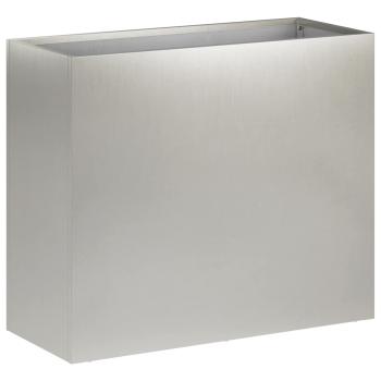 Garten-Pflanzgefäß 2 stk. Silber 50 x 20 x 40 cm Edelstahl