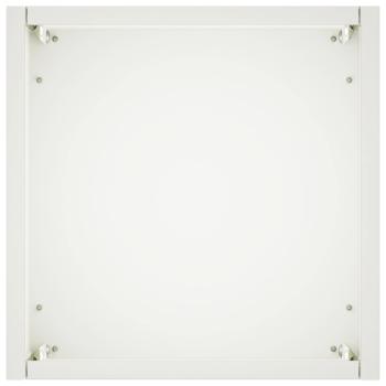 Garten-Pflanzgefäß Weiß 20 x 20 x 50 cm Kaltgewalzter Stahl