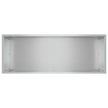 Garten-Pflanzgefäß 2 stk. Silber 80 x 30 x 40 cm