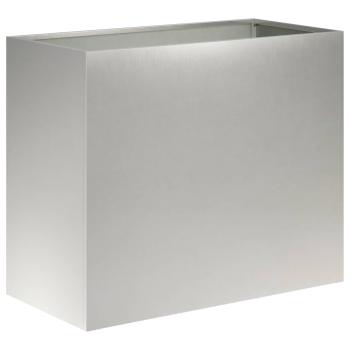 Garten-Pflanzgefäß 2 stk. Silber 60 x 30 x 40 cm Edelstahl
