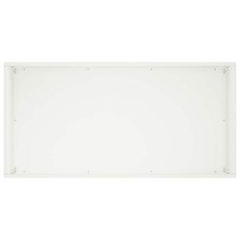 Garten-Pflanzgefäß Weiß 60 x 30 x 50 cm Kaltgewalzter Stahl