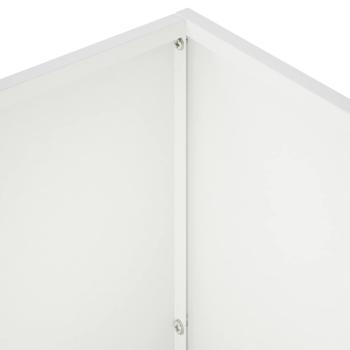 Garten-Pflanzgefäß Weiß 60 x 30 x 50 cm Kaltgewalzter Stahl