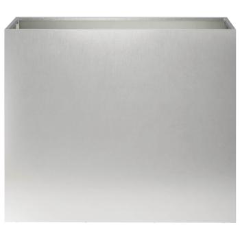 Garten-Pflanzgefäß 2 stk. Silber 60 x 30 x 50 cm Edelstahl