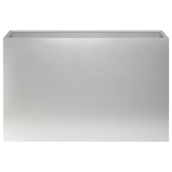 Garten-Pflanzgefäß 2 stk. Silber 80 x 40 x 50 cm Edelstahl