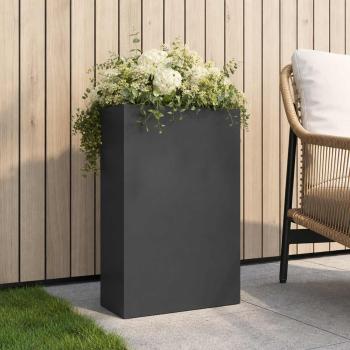 ARDEBO.de - Garten-Pflanzgefäß Anthrazit 40 x 20 x 75 cm