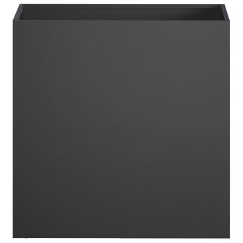 Garten-Pflanzgefäß 2 stk. Schwarz 50 x 30 x 40 cm