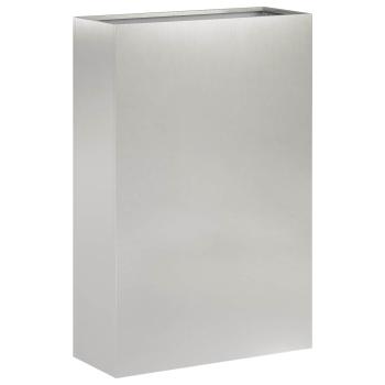 Garten-Pflanzgefäß Silber 40 x 20 x 75 cm Edelstahl
