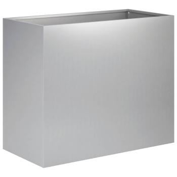 Garten-Pflanzgef?? Silber 60 x 30 x 50 cm Verzinkter Stahl