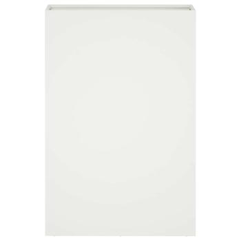 Garten-Pflanzgefäß Weiß 40 x 20 x 75 cm Kaltgewalzter Stahl