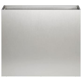 Garten-Pflanzgefäß Silber 50 x 20 x 40 cm Edelstahl
