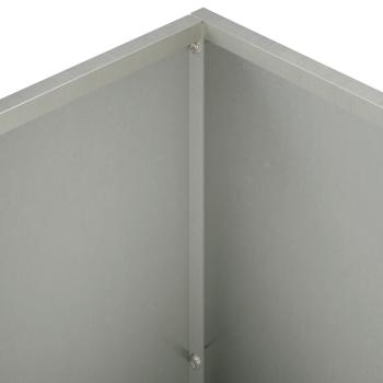 Garten-Pflanzgefäß Silber 60 x 30 x 40 cm Edelstahl
