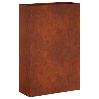 Garten-Pflanzgefäß Rostoptik 50 x 20 x 75 cm Wetterfeststahl