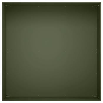 Garten-Pflanzgefäß Olivgrün 60 x 60 x 30 cm Kaltgewalzter Stahl