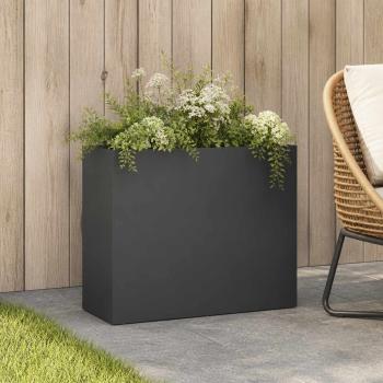 ARDEBO.de - Garten-Pflanzgefäß Anthrazit 50 x 20 x 40 cm