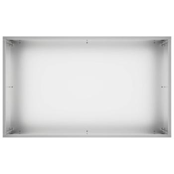 Garten-Pflanzgefäß Silber 50 x 30 x 50 cm Verzinkter Stahl