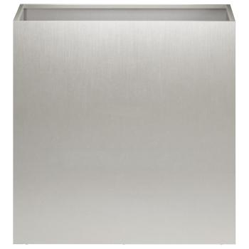Garten-Pflanzgefäß Silber 50 x 30 x 40 cm Edelstahl