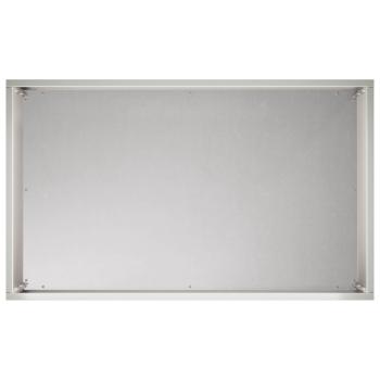 Garten-Pflanzgefäß Silber 50 x 30 x 40 cm Edelstahl