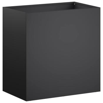 Garten-Pflanzgefäß 2 stk. Schwarz 50 x 30 x 50 cm