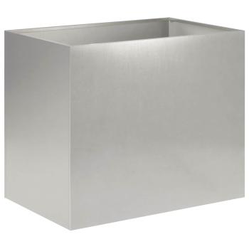 Garten-Pflanzgefäß 2 stk. Silber 50 x 40 x 50 cm Edelstahl