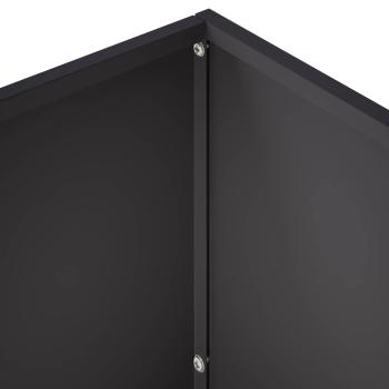 Garten-Pflanzgefäß Schwarz 60 x 30 x 40 cm Kaltgewalzter Stahl