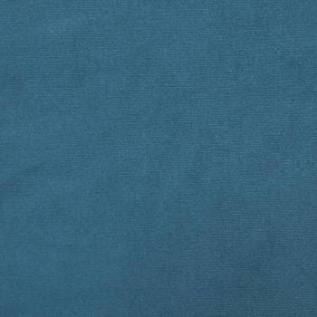 2-tlg. Sofagarnitur mit Kissen Blau Samt
