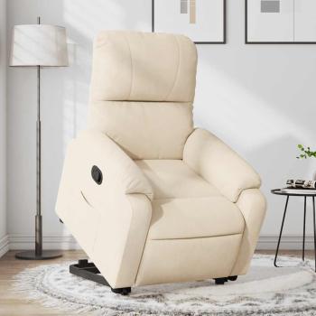 ARDEBO.de - Relaxsessel mit Aufstehhilfe Beige Mikrofasergewebe
