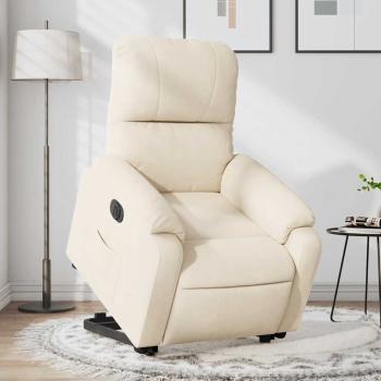ARDEBO.de - Relaxsessel mit Aufstehhilfe Elektrisch Beige Mikrofasergewebe