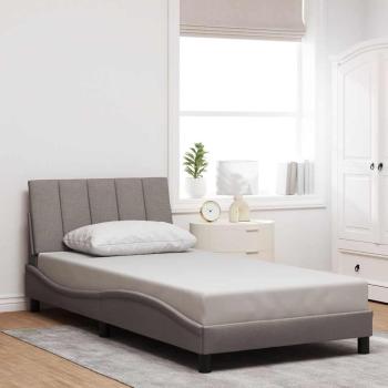ARDEBO.de - Bettgestell ohne Matratze "Hanko" Taupe 100x200 cm Stoff