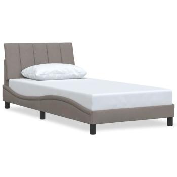 Bettgestell ohne Matratze "Hanko" Taupe 100x200 cm Stoff