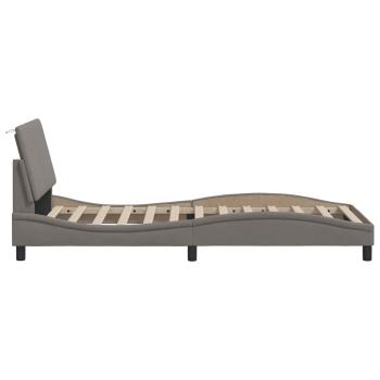 Bettgestell ohne Matratze "Hanko" Taupe 90x190 cm Stoff