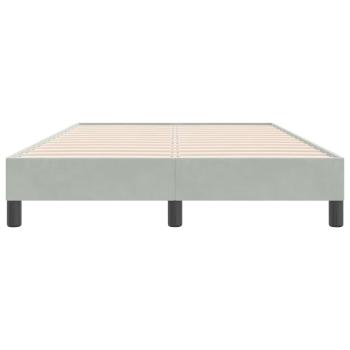 Boxspringbett ohne Matratze Hellgrau 120x220 cm Samt