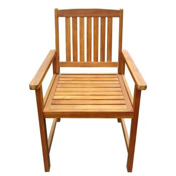 Gartenst?hle 2 Stk. Massivholz Akazie Braun
