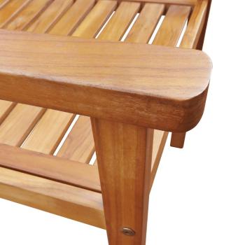 Gartenst?hle 2 Stk. Massivholz Akazie Braun