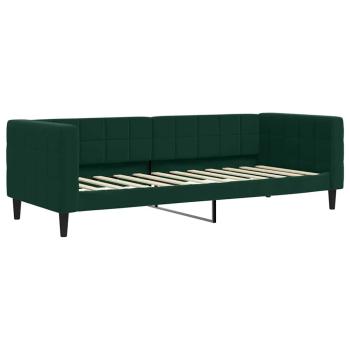 Tagesbett Ausziehbar mit Schubladen Dunkelgrün 80x200 cm Samt