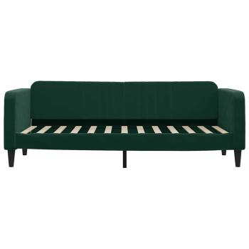 Tagesbett Ausziehbar mit Schubladen Dunkelgrün 80x200 cm Samt