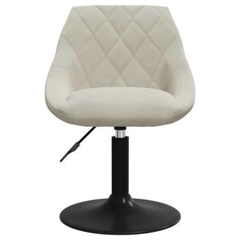 Esszimmerstuhl Creme Samt