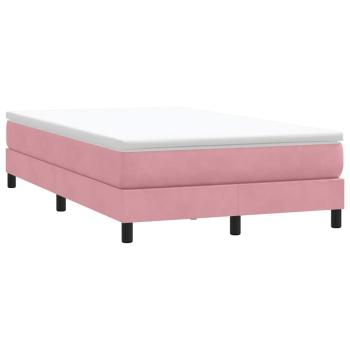 Boxspringbett mit Matratze Rosa 120x220 cm Samt