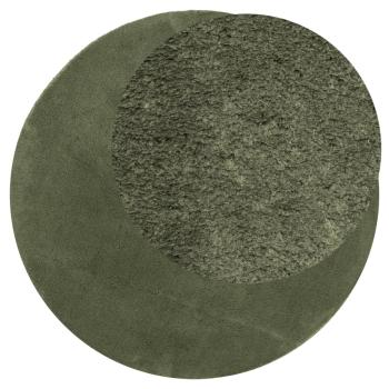 Rug HUARTE Green Ø 160 cm 100% Polyester Flach
