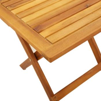 Klappst?hle, 2 St?ck mit Tisch, rotes Massivholz