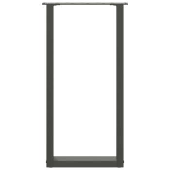 Konsolentischbeine U-Form 2 Stk. Anthrazit 28x(72-73) cm Stahl